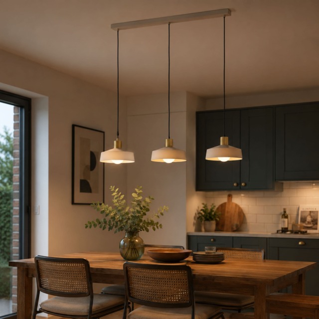 EGLO Valdiola Sandy Pink 3-light Pendant