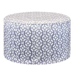 Gardenwize Geo Print Inflatable Ottoman Stool Outdoor