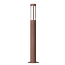 Nordlux Helix Outdoor Garden Post Brown Corten GU10 Coastal/Marine Safe - Mains Powered, IP44