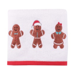 Fusion Gingerbread Hand Towel - 2 Pack White