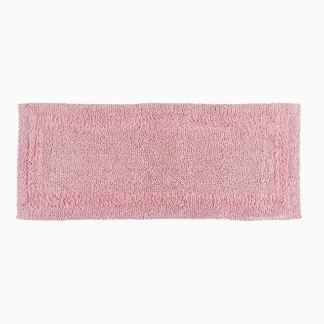 Homescapes Luxury Reversible Bath Mat Runner - Blush Pink Blush Pink