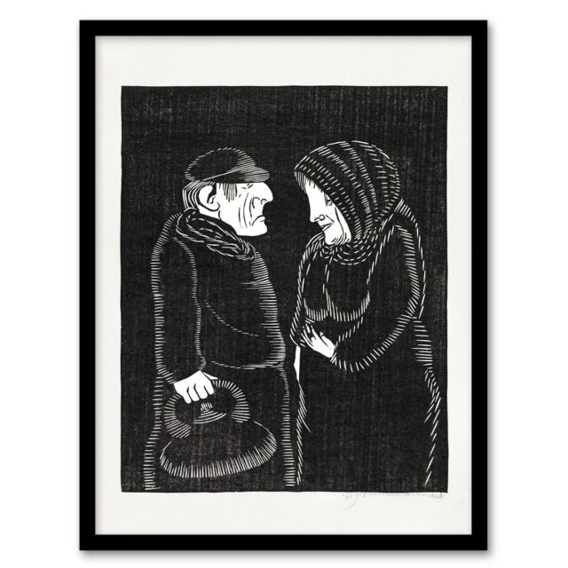 Samuel J De Mesquita Framed Wall Art Print Fantasy Man and woman Home Décor