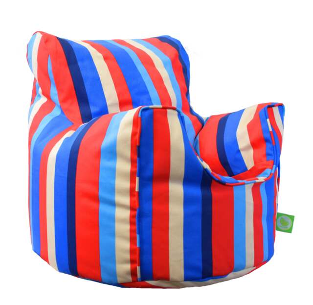 Bean Lazy Multi-Coloured Stripe Bean Bag Armchair Child Teen Size