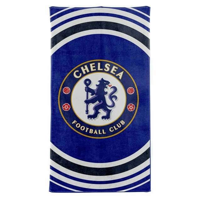 Chelsea FC Pulse Beach Towel - Blue/White/Black - One Size