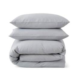 Touch Of Linen - Ice Blue - Duvet Cover Set (Includes 2 Pillowcases - 1 For Single) Blue Ice Blue Single