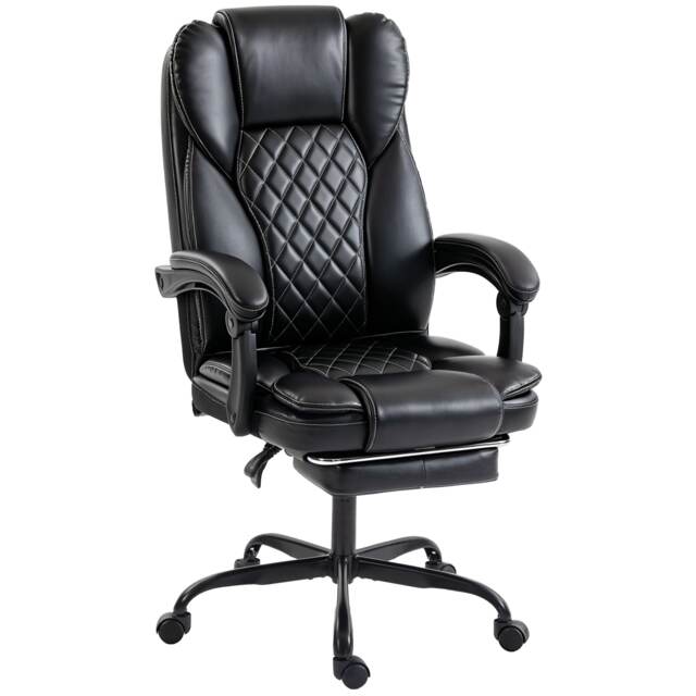 HOMCOM Home Office Chair Reclining Function High Back