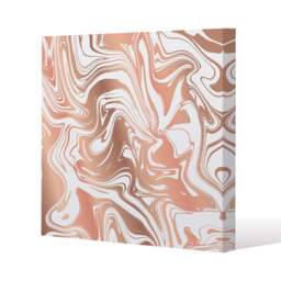 Rose Gld Marble (Canvas Print) / 46 x 46 x 4cm Multi