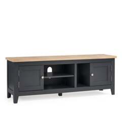 Premium Ainsley TV Unit in Dark Grey and Oak