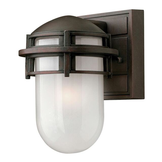 Reef 1 Light Outdoor Wall Lantern Victorian Bronze IP44, E27