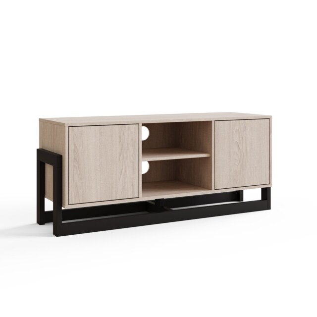 Taite 2 Door TV Unit Brown Oak