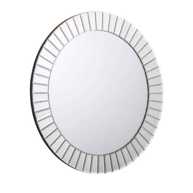 Lunara Bevelled Glass Small Round Wall Mirror