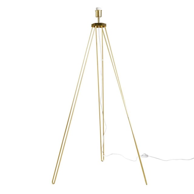ValueLights Aero Gold Hairpin Design Tripod Floor Lamp Base