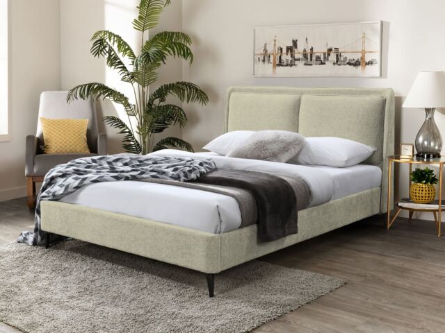Snuggle Beds Cecilia Pillow Back Bed - Sage - Double