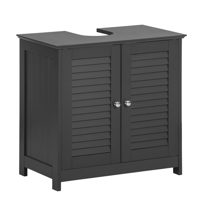 SoBuy FRG237-DG,Under Sink Bathroom Cabinet with Adjustable Shelf Grey Grey 1
