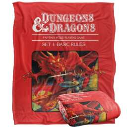Dungeons & Dragons Basic Rules Cover Blanket - White - One Size