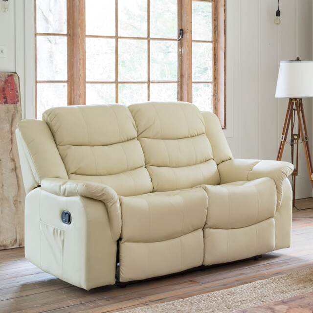 Almeira 2 Seat Recliner Sofa - Cream