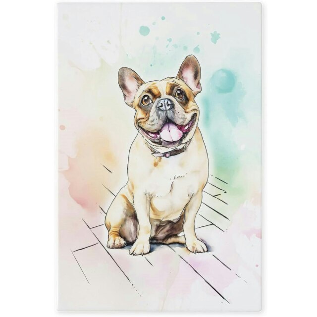 Arora Design Decorative Dog Ceramistone Tile - French Bulldog