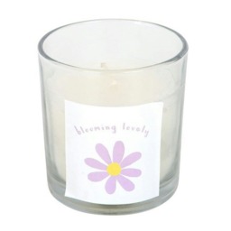 Something Different Blooming Lovely Wildflower Daisy Scented Candle - White/Yellow/Purple - One Size