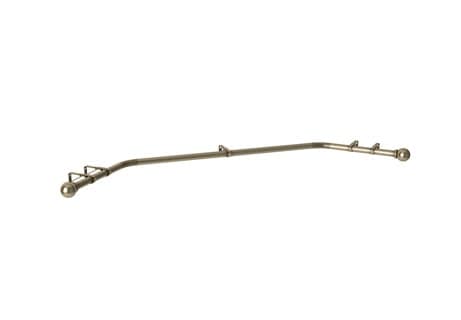 28mm 400cm Antique Brass Ball End Eyelet Bay Pole Set 400cm Bronze Bronze