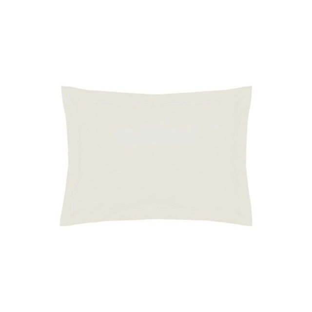 Belledorm Easycare Percale Oxford Pillowcase - Ivory - One Size