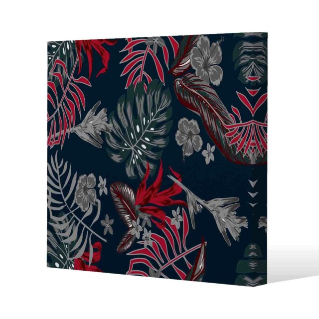 Leaves of Tropical Plants (Canvas Print) Cream