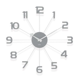 Acctim Astraea Large Wall Clock Quartz Brass Effect Metal Spokes Large Numbers 50cm
