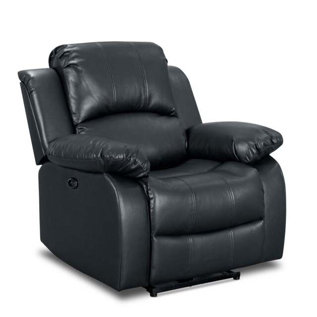 Faux Leather Black Electric Recliner Chair VALENCIA