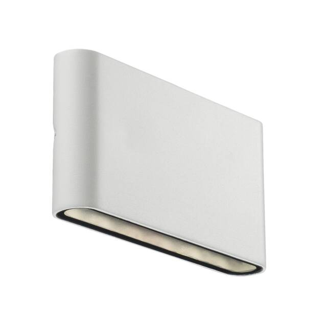 Nordlux Kinver Outdoor Wall Light White Aluminium Sensor Intergrated LED Weatherproof - Mains Powered, IP54 White White
