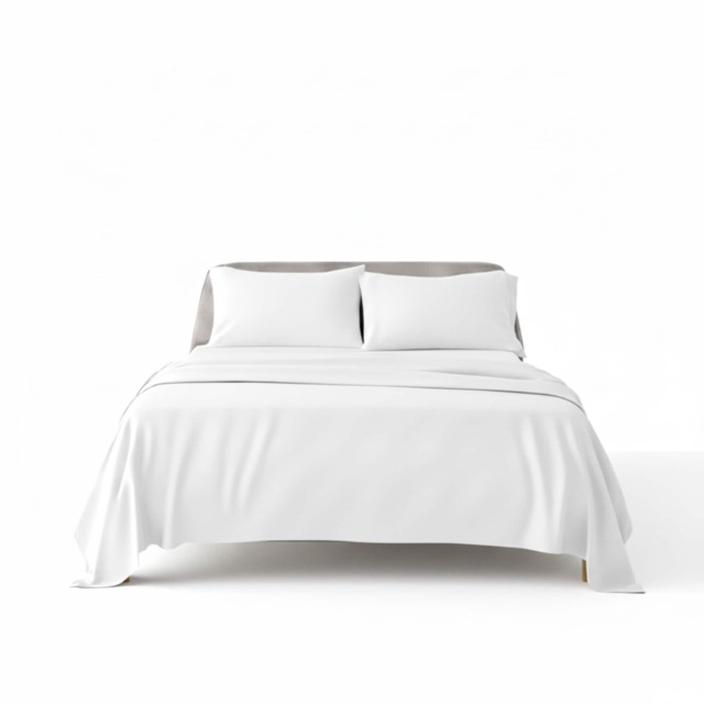 Flannelette Cotton Duvet Cover Set Soft Brushed Warm Bedding Set White Super King