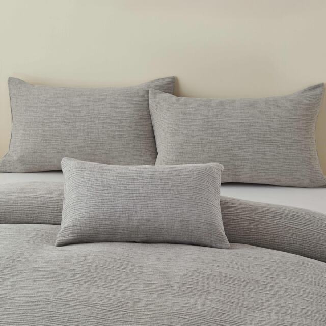 Portfolio Home Bergen Silver Filled Boudoir Cushion 32x50cm