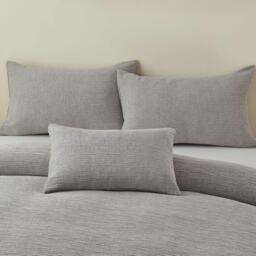 Portfolio Home Bergen Silver Filled Boudoir Cushion 32x50cm
