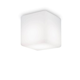 Luna 1 Light Square Surface Mounted Downlight White IP44