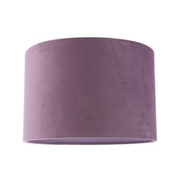 Soft Velvet Dark Lilac Fabric Round Lamp Shade for Table or Pendant Purple Lilac 1