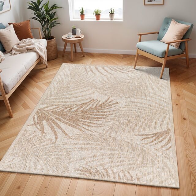 LIVABLISS Tuareg-Coastal Tropical In- & Outdoor Jute-Look Rug 200 x 275 cm Beige Ivory