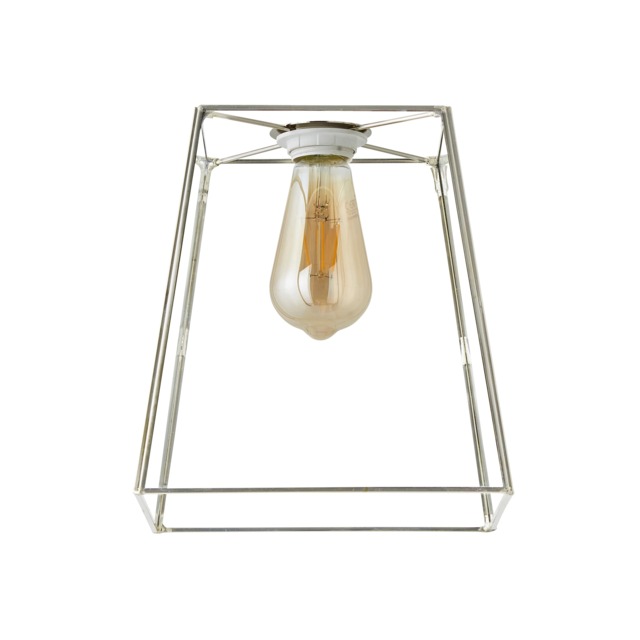 ValueLights Susie Pair of Glass Pendant Lantern Chrome Shades