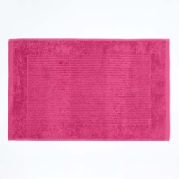 Homescapes Imperial Plain Cotton Bath Mat - Raspberry Pink 50 x 80 cm