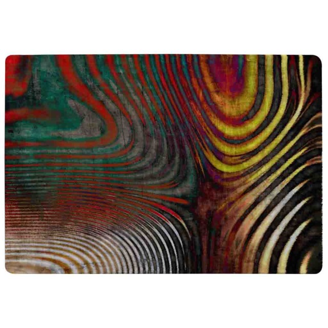 Psychedelic Print Rug Multi