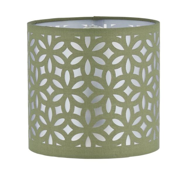 Sage Green Laser Cut 15.5cm Table Lamp Shade
