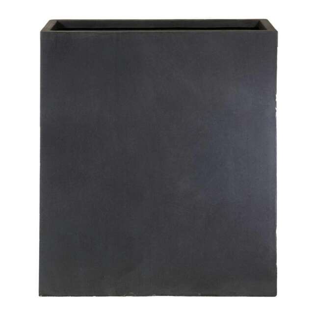 Narrow Faux Lead Light Concrete Trough Garden Planter H72 L60.5 W22.5 cm, 98 ltrs Cap.