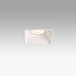 Ne 1 Light Square Recessed Spotlight White, GU10