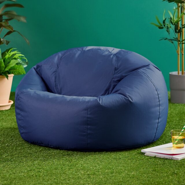Icon Kingston Adult Classic Indoor Outdoor Bean Bag, Navy