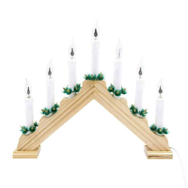 The Christmas Workshop 70800 Wooden Christmas Candle Bridge