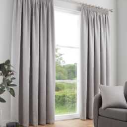Fusion Galaxy Pencil Pleat Curtains Silver