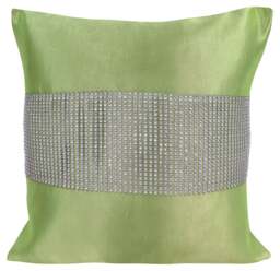 Matte Finish With Diamante Detail Scatter Cushion - 43cm x 43cm Green