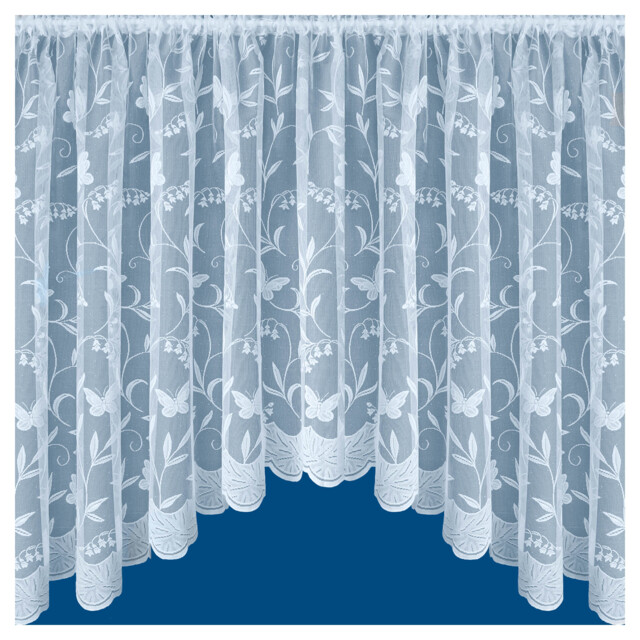 "Hawaii Lace Floral Net Jardiniere with Butterflies 150x48"" (381 x 122cm)"