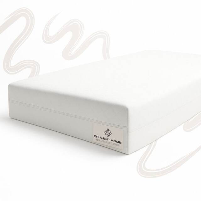 Opulent Home Cot Mattress Waterproof Anti-Allergy Baby Mattress Cover for Newborns - White -120cmx60cm