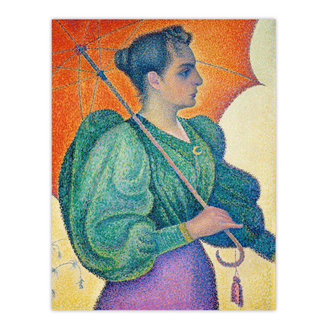 "Woman With A Parasol Umbrella Paul Signac Wall Art Poster Print 12X16"""