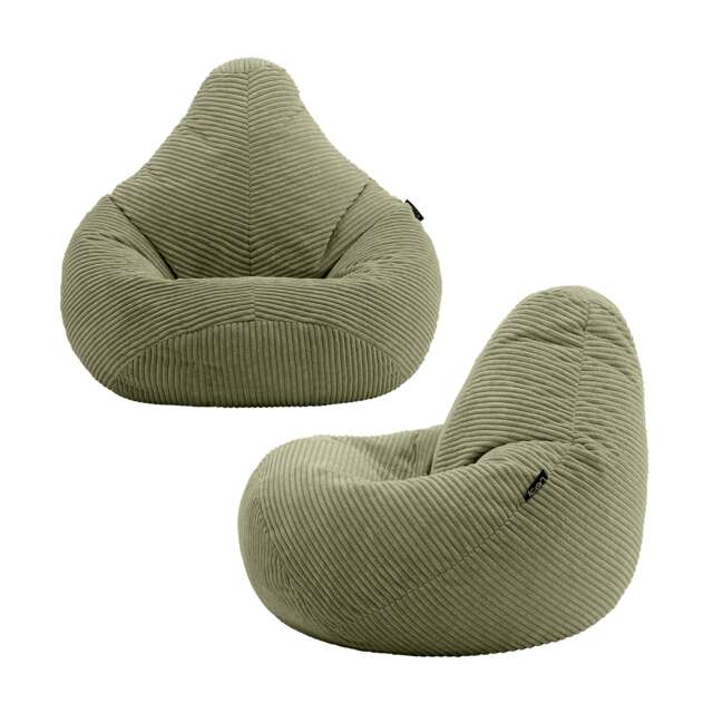 Dalton Medium Beanbag Corduroy Sage Green Set of 2