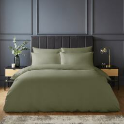 Silentnight Pure Cotton Duvet Cover Set, Sage