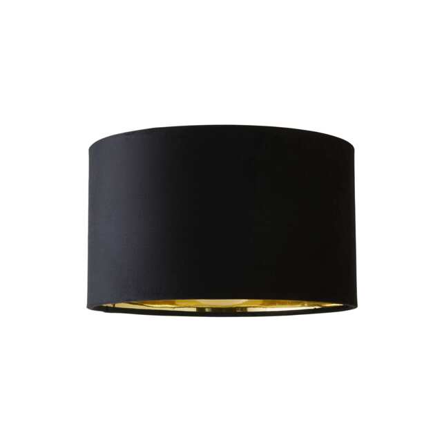 ValueLights Reni Small Black Velvet Gold Shade